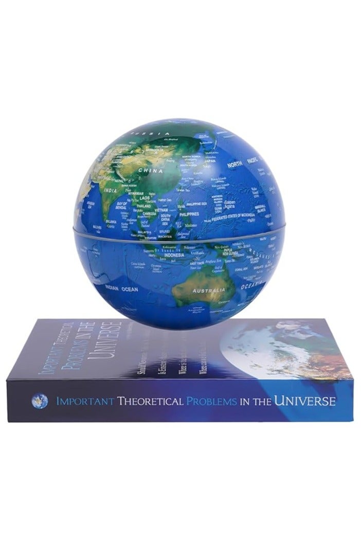 Moocci LED Light Magnetic Levitating Globe,360°   Rotating Floating Globe with Book Shaped Basefor Kids, Teacher, Geographic World Map for Home Office Decor, Cool Tech Gift - Image 1