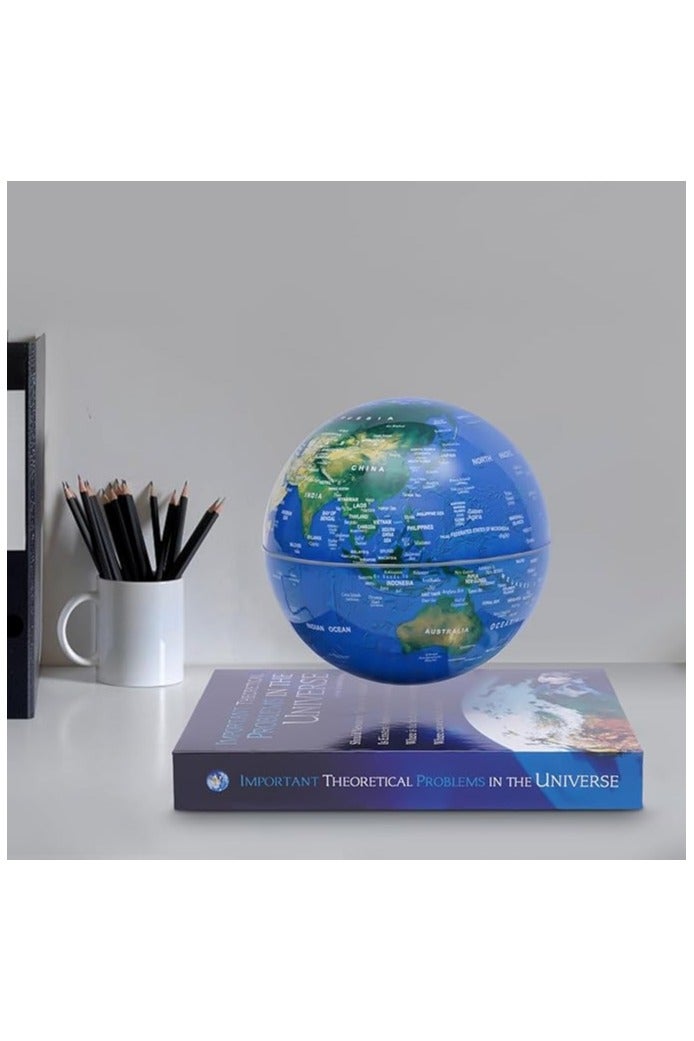 Moocci LED Light Magnetic Levitating Globe,360°   Rotating Floating Globe with Book Shaped Basefor Kids, Teacher, Geographic World Map for Home Office Decor, Cool Tech Gift - Image 4