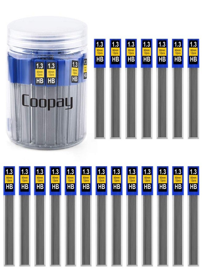 كوباي عبوة إعادة تعبئة رصاص أقلام الرصاص الميكانيكية Coopay، 480 قطعة، 1.3 مم HB، مقاومة للكسر، 12 قطعة في كل أنبوب، 40 أنبوب (1.3 مم) - Image 1