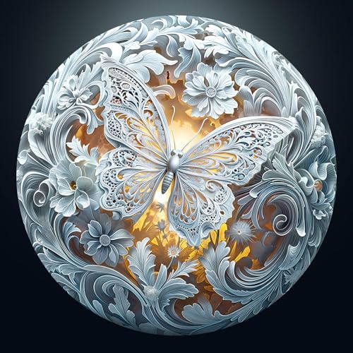 Masseruon 1000 Piece Puzzle for Adults 266 266in Butterfly Puzzle for Adults 1000 Pieces Flat Puzzles with 3D Visual Effect When Completed Puzzles Gift for Women Men - Image 1