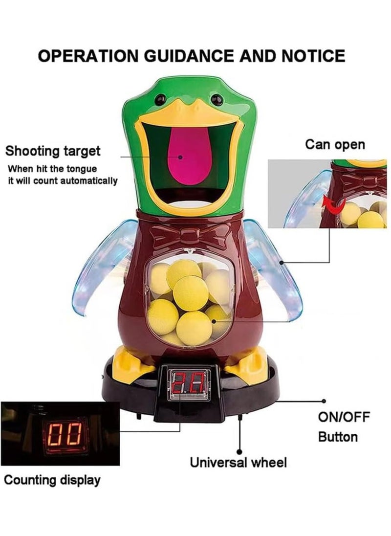 Cutie Cute Target Shooter Battle Toy with LCD Score Record and 2 Air Pump Guns and 24 Soft Foam Ball Bullets and 2 Goggles, Interactive Electronic Games Toys Gift for Boys and Girls  - Image 2