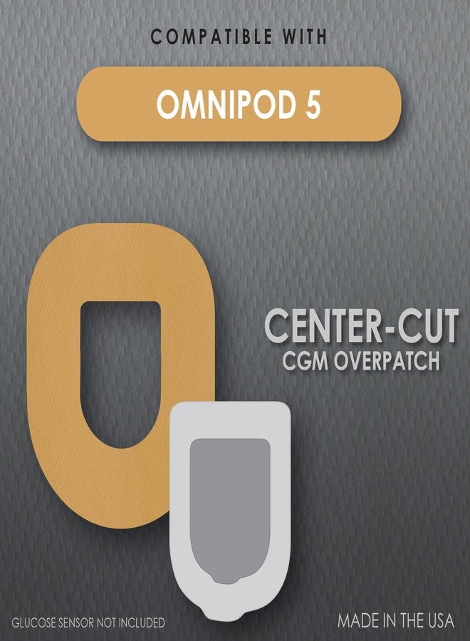 كوفر غارد لاصقة CoverGuard CGM | كبسولة إنسولين Omnipod 5 | تصميم تان بفتحة مركزية | 25 لاصقة | لاصق مقاوم للماء | مقاوم للتلف | سهلة الاستخدام والإزالة | صنع في الولايات المتحدة الأمريكية - Image 2