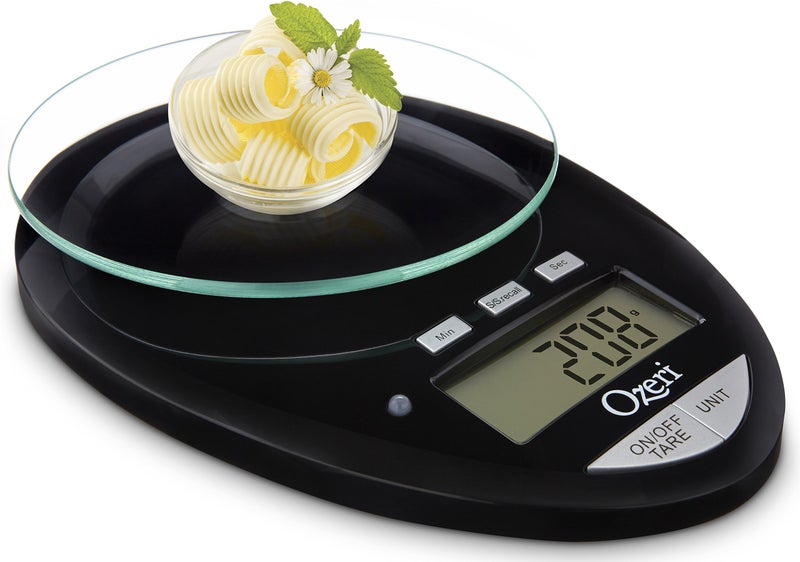 Ozeri Pro II Digital Kitchen Scale with Removable Glass Platform and Countdown Kitchen Timer (1 g to 12 lbs Capacity) - Image 5
