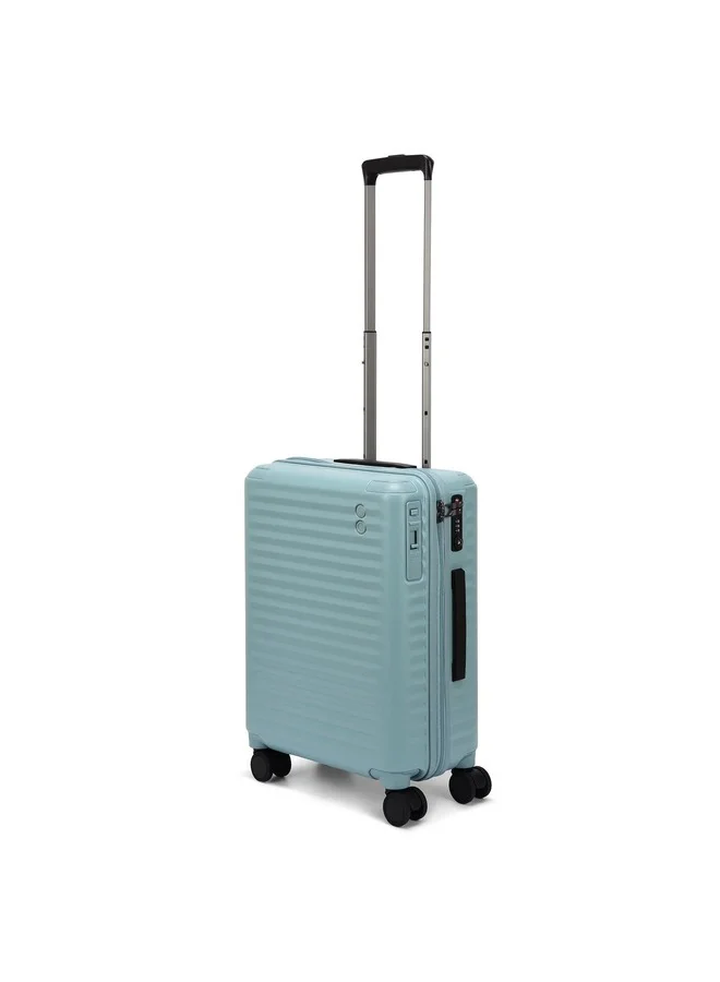 Echolac Celestra 55cm Hardcase Non-Expandable 4 Double Wheel Cabin Luggage Trolley Slate Blue - PC183XA SLATE BLUE 20