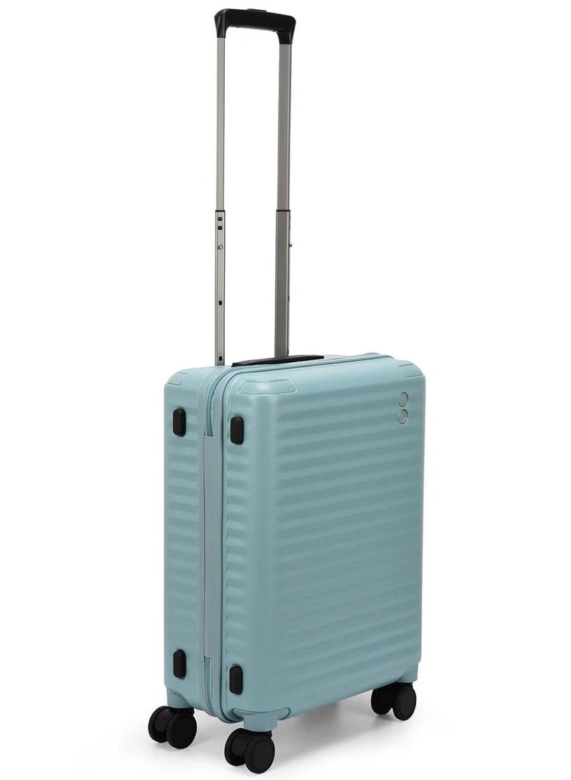 Echolac Celestra 55 Cm Hardcase Non-Expandable 4 Double Wheel Cabin Luggage Trolley - Slate Blue - Image 5