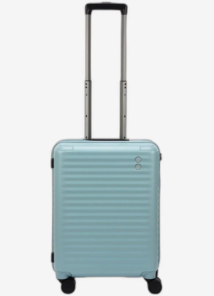 Echolac Celestra 55 Cm Hardcase Non-Expandable 4 Double Wheel Cabin Luggage Trolley - Slate Blue - Image 1