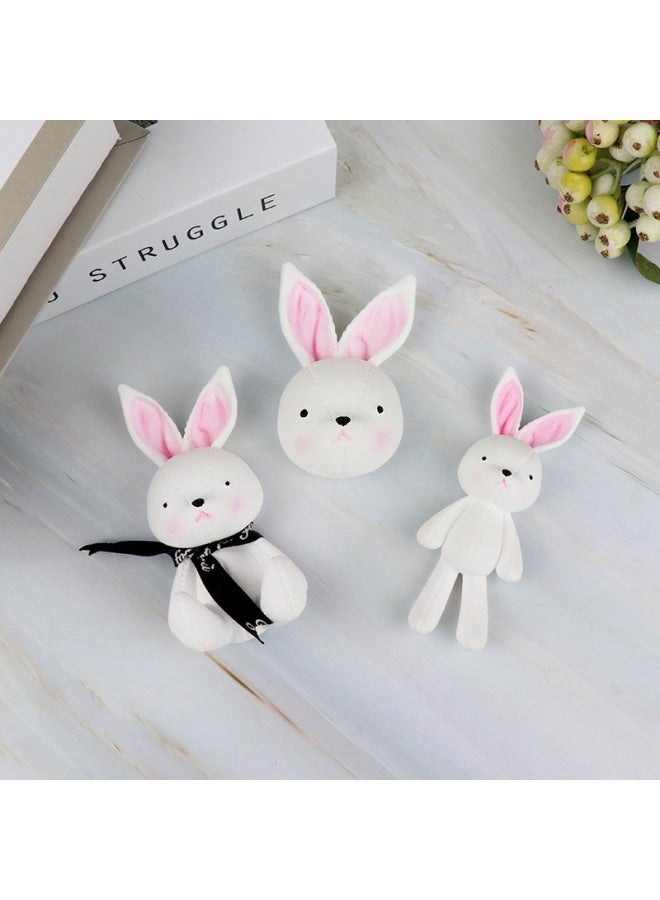 Korean-style Leather Rabbit Dinosaur Biscuit Lop Rabbit Bear Sofa Panda Aromatherapy Plaster Silicone Mold-Color:8-hug Love Backpack Rabbit  - Image 3
