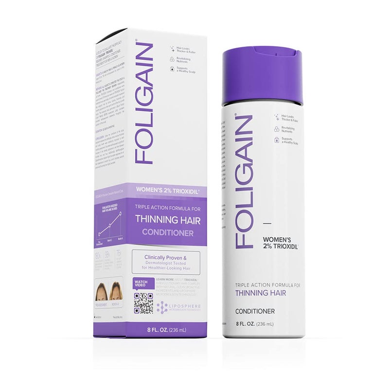FOLIGAIN Foligain Triple Action Conditioner For Thinning Hair, Volumizing Conditioner for Women, 8 Fl. Oz. - Image 1