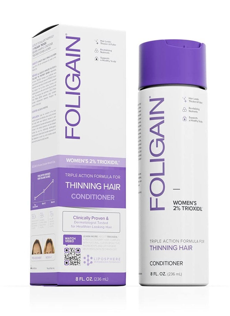 Foligain Triple Action Conditioner For Thinning Hair, Volumizing Conditioner for Women, 8 Fl. Oz. - pzsku/ZA61C98F8ADED6FCB80E1Z/45/_/1739160073/cebd0b52-8175-4db0-810b-9120a1f51b8f