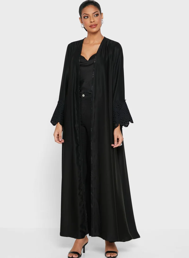 Seventy Five Sheer Knitted Abaya