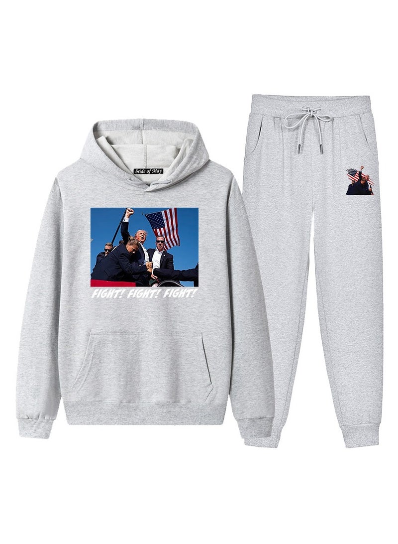 KUYING New Trump Printed Long Sleeved Sports Suit - Image 1