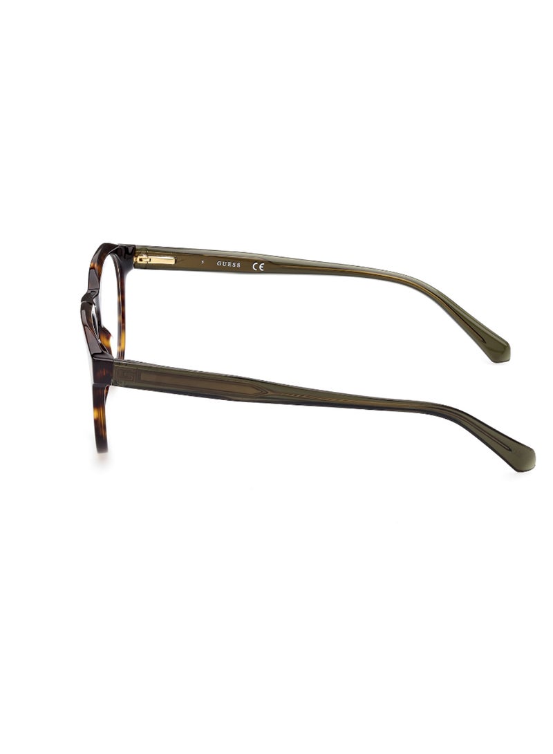 GUESS Men's Round Shape Eyeglass Frames - GU5006005251 - Lens Size: 51 Mm - Dark Havana - Image 2
