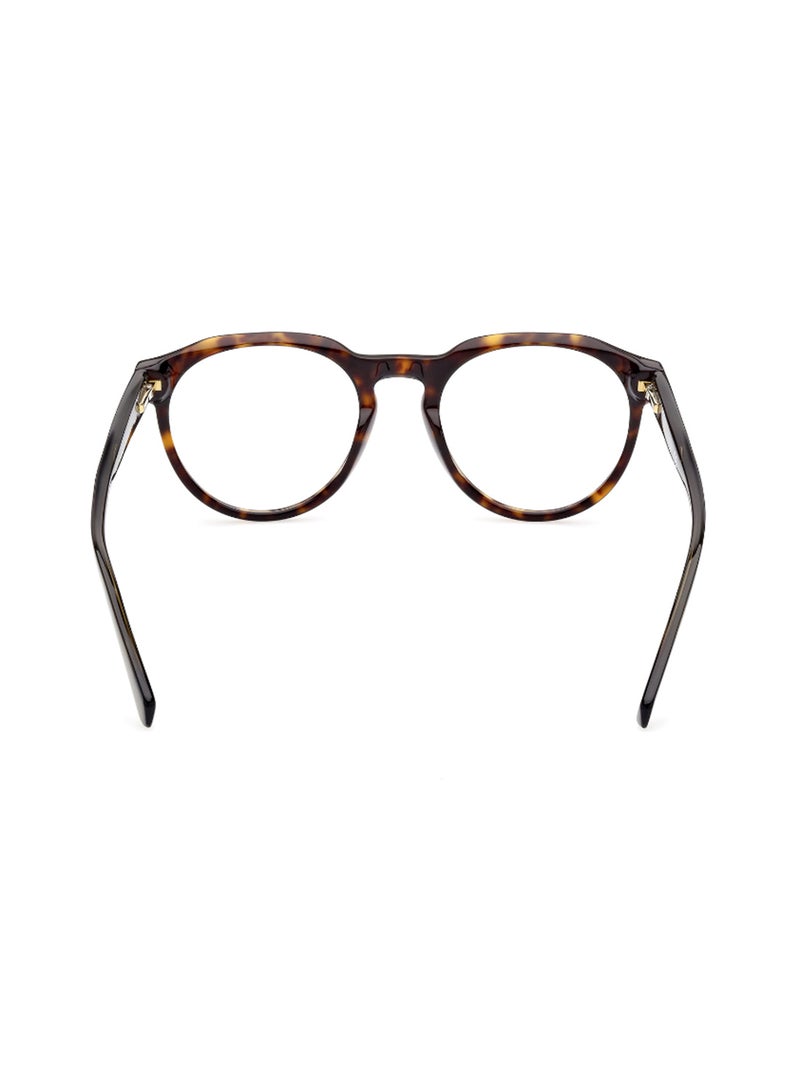 GUESS Men's Round Shape Eyeglass Frames - GU5006005251 - Lens Size: 51 Mm - Dark Havana - Image 4