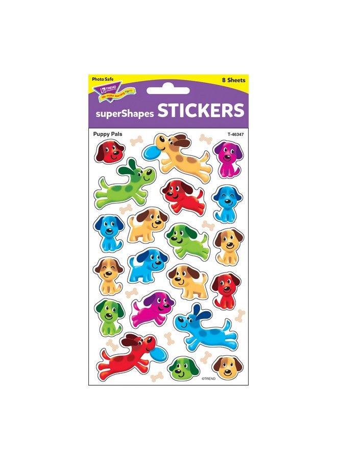 Trend Enterprises Inc. Puppy Pals Supershapes Stickerslarge 160 Ct - Image 4