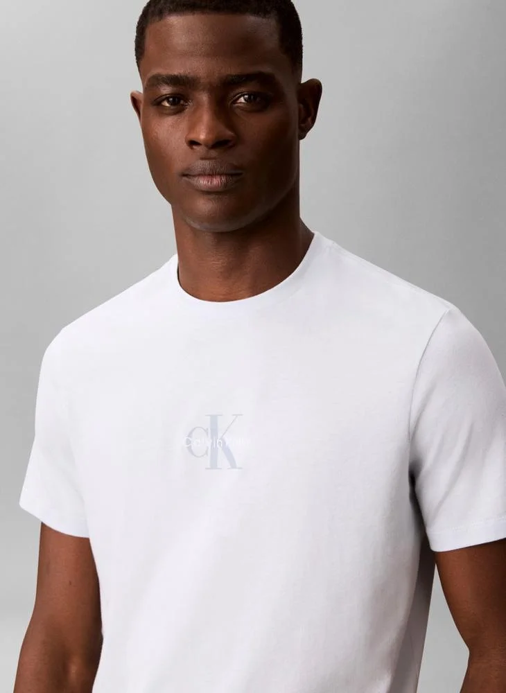 Calvin Klein Jeans  Monologo Crew Neck T-Shirt for Men | Best Price UAE