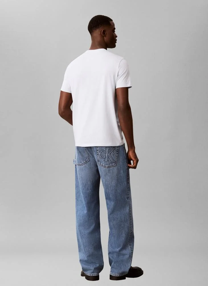 Calvin Klein Jeans  Monologo Crew Neck T-Shirt for Men | Best Price UAE