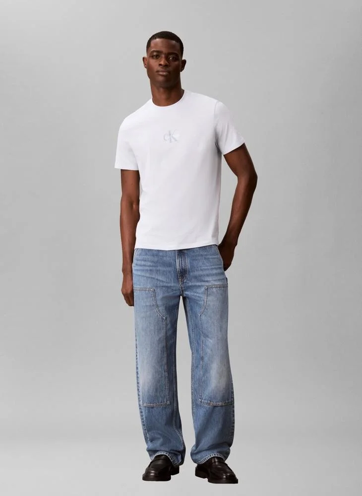 Calvin Klein Jeans  Monologo Crew Neck T-Shirt for Men | Best Price UAE