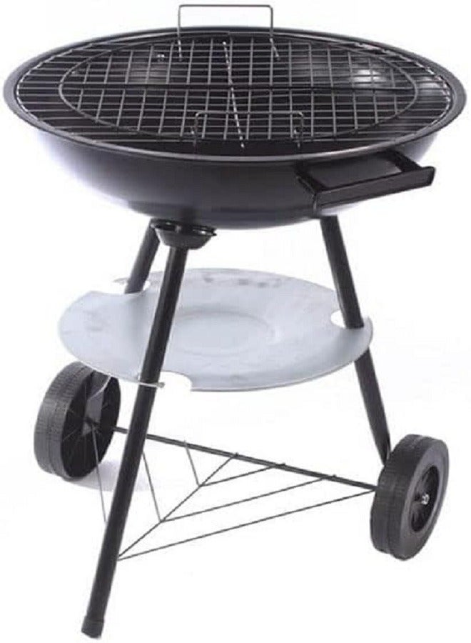 Charcoal grill with red top cover, 43x79 cm - Image 3