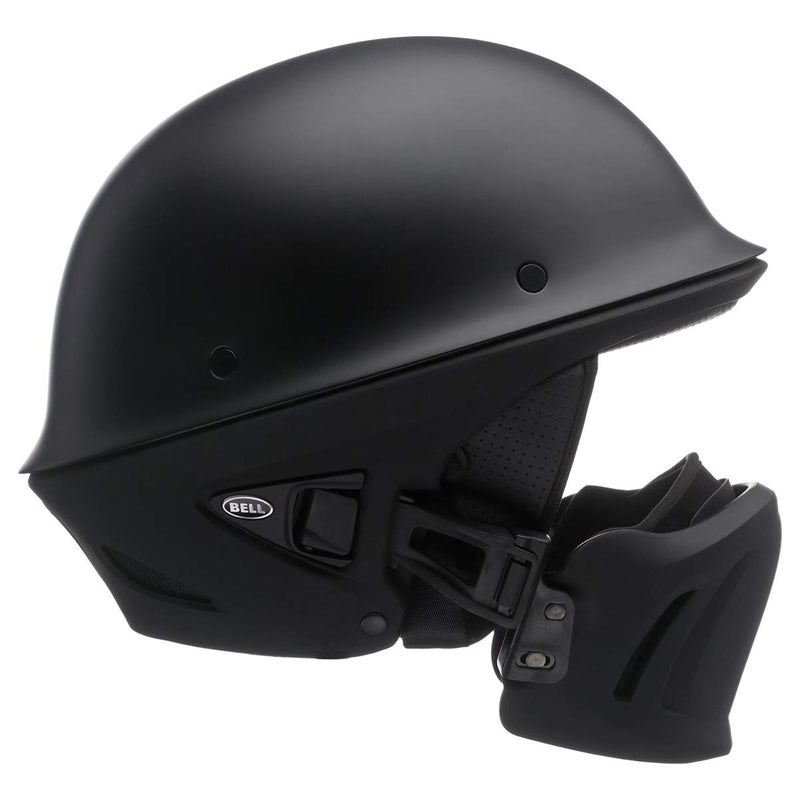 Bell Rogue Half-Size Motorcycle Helmet (Solid Matte Black, Medium) - Image 1