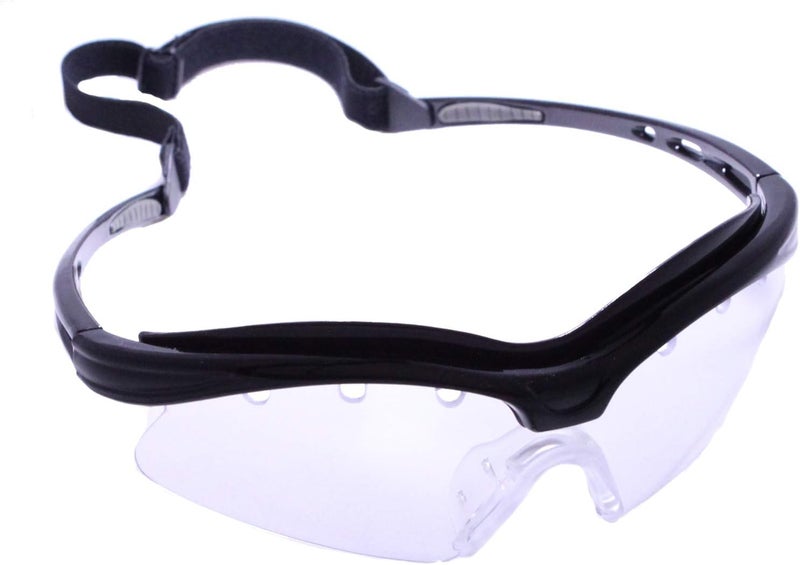 Python Racquetball Python M3 Racquetball/Squash/Pickleball Eyewear (Eyeguard) (Black and Clear Frame) - Image 1