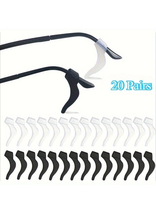 20 Pairs Black White Universal Eyeglass Holders For Sports And Reading Glasses - Image 5