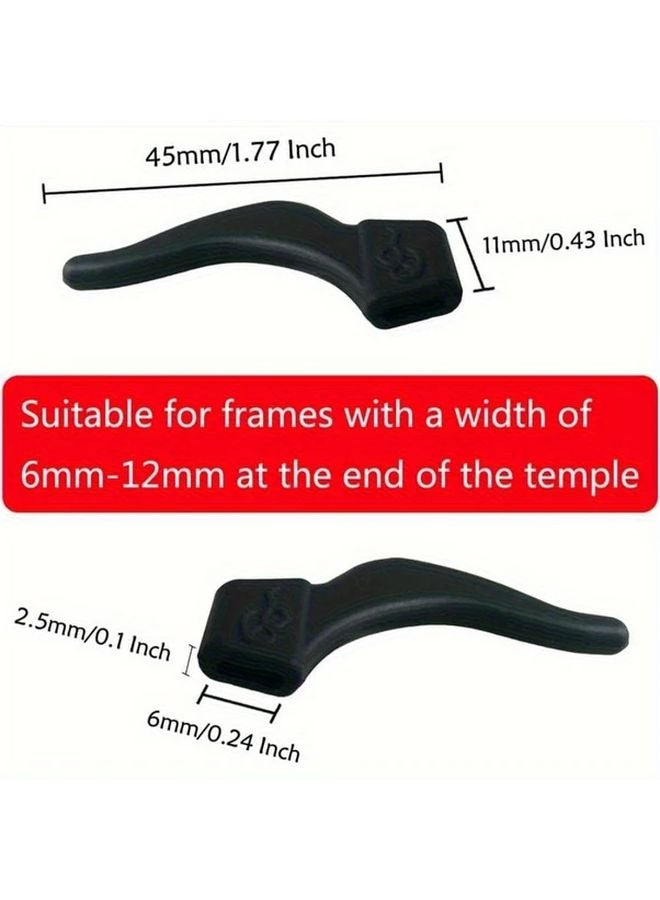 20 Pairs Black White Universal Eyeglass Holders For Sports And Reading Glasses - Image 4