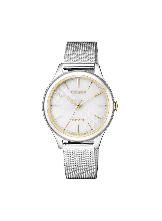 CITIZEN Women's Stainless Steel Mesh ECO-DRIVE  Watch EM0504-81A - 32 mm
