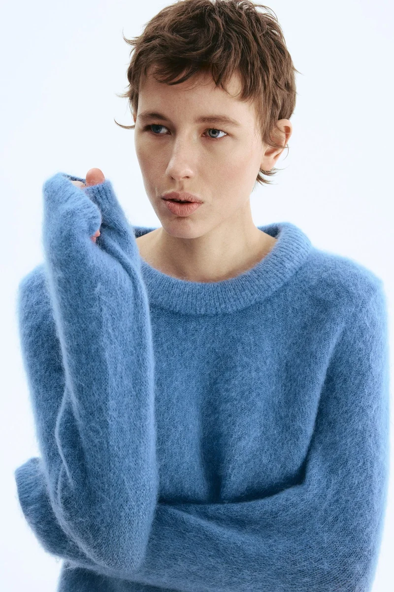 Mohair-blend jumper