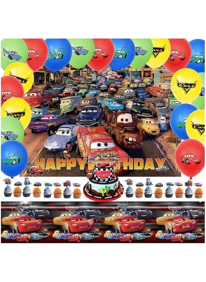 GGEROU Birthday Decorations Happy Party Balloons Banner Supplies for Boys Men Kids Happy Birthday Balloons for Party Decor Suit For Baby Shower Kids Boys Birthday Party Decorations - Image 1