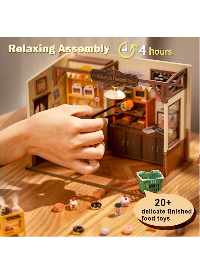 Rolife - Rolife DIY Miniature Doll House Kit, Build Becka's Bakery Diorama House Building Set with LED Room Hobby Craft for Aduls Uniue Gifts for Teens - Image 1