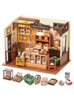 Rolife Rolife DIY Miniature Doll House Kit, Build Becka's Bakery Diorama House Building Set with LED Room Hobby Craft for Aduls Uniue Gifts for Teens  - Image 1