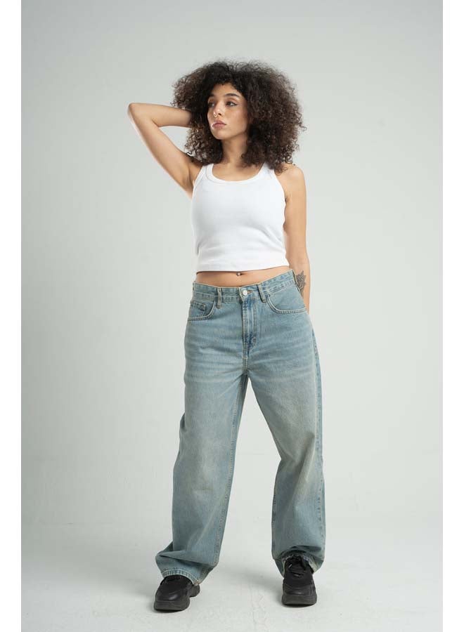 ASTK Low-Waisted Supper Baggy Jeans - Image 1