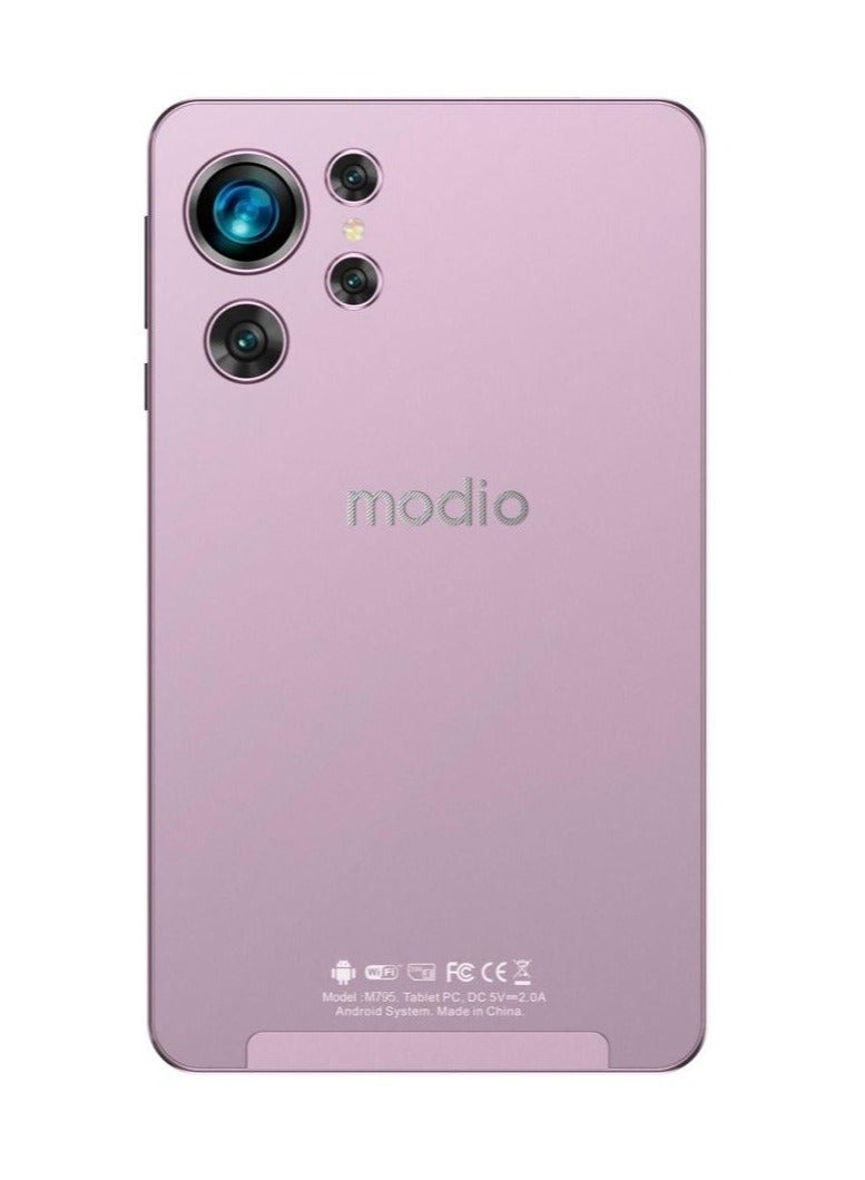 موديو كمبيوتر لوحي M795 بشاشة عالية الدقة مقاس 7 بوصات وذاكرة وصول عشوائي (RAM) سعة 6 جيجابايت وسعة تخزين 256 جيجابايت ويدعم تقنية 5G - الإصدار العالمي باللون الوردي - Image 2