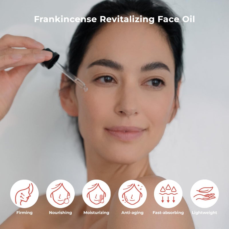 INNA ORGANIC Rejuvenating Face Oil, Anti-aging, Wrinkle Care & non-greasy, EWG & COSMOS Certified | Frankincense Essentil OIls Infused Skincaer | Luxury Clean Beauty - Image 3