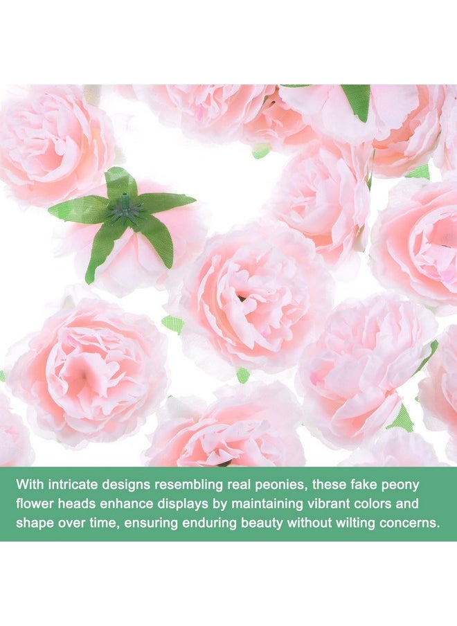 M METERXITY M METERXITY 20-Pack Artificial Flower Heads, 3.15 Inch Silk Faux Peony Head for Wedding/Bouquet/Party/Home Decorations, No Stem Fake Peonies Flowers [Pink]  - Image 2