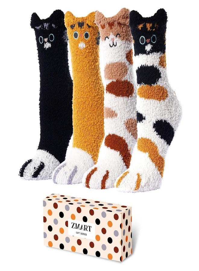 زي مارت جوارب زمارت الناعمة للنساء - جوارب دافئة وناعمة للنوم في الشتاء، هدية مثالية لمحبي الحيوانات الأليفة، هدايا عيد الميلاد الناعمة - Image 1