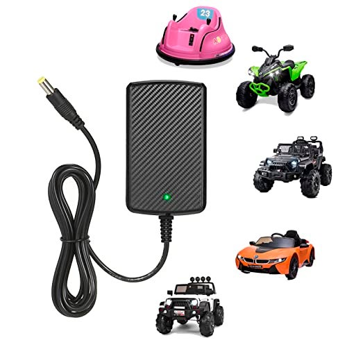 venshun 12v Charger for Kids Ride On Toys Car 12 Volt Battery Charger for Best Choice Products SUV Kid Trax Dynacraft Kidzone Bumper Car Jeep Electric Mercedes Lamborghini Powered Wheel Charger - Image 1