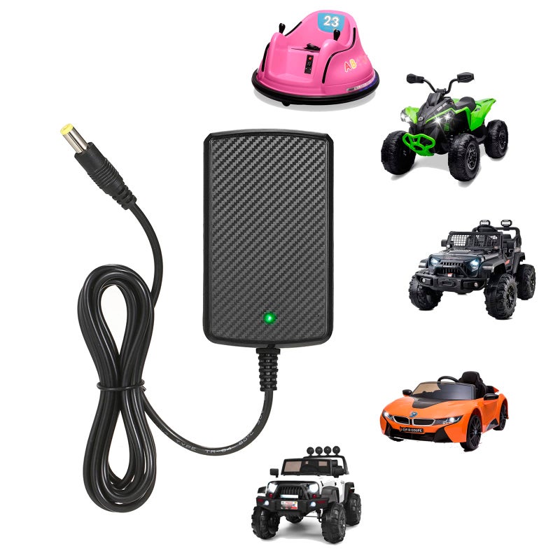venshun 12v Charger for Kids Ride On Toys Car 12 Volt Battery Charger for Best Choice Products SUV Kid Trax Dynacraft Kidzone Bumper Car Jeep Electric Mercedes Lamborghini Powered Wheel Charger - Image 3