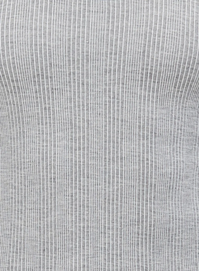 AMPM MEN'S COTTON BLENDED SOFT INNER FULL BODY THERMAL SET - LIGHT GREY