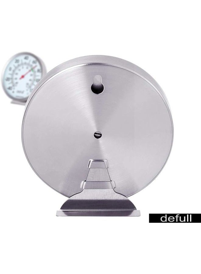 defull 5'' Large Dial Indoor Outdoor Thermometer, Battery-Free - Stainless Steel Indoor Thermometer Wall Mount or Table Stand, Easy-Read Fahrenheit/Celsius (-40°F to 120°F) for Patio, Garage, Home - Image 4