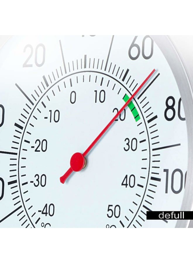 defull 5'' Large Dial Indoor Outdoor Thermometer, Battery-Free - Stainless Steel Indoor Thermometer Wall Mount or Table Stand, Easy-Read Fahrenheit/Celsius (-40°F to 120°F) for Patio, Garage, Home - Image 5