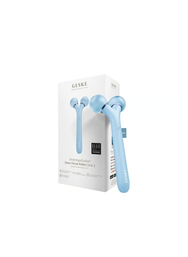 GESKE Sonic Facial Roller 4-In-1 Aquamarine - Image 4