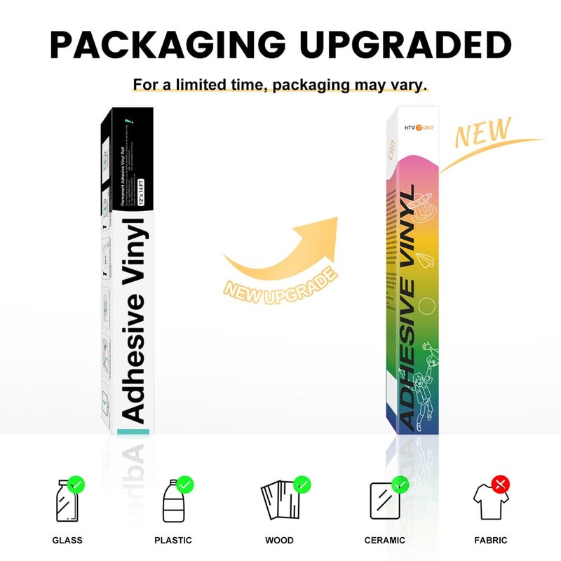 HTVRONT فيلم فينيل دائم برونزي ذهبي من HTVRONT - 12" × 14 قدم برونزي ذهبي لامع لاصق لفيلم فينيل دائم متوافق مع آلة قطع كريكت، سيلويت، قواطع كامي، تزيين، حرف، قواطع قطع ميتال - Image 4