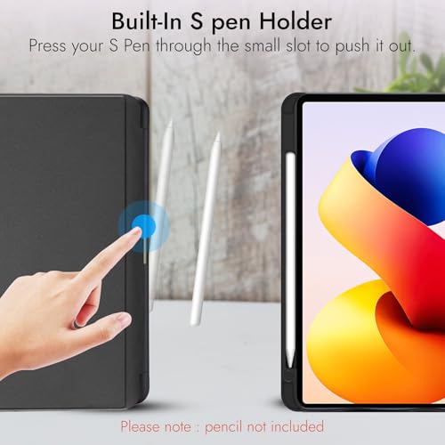 Robustrion Cover for Redmi Pad 2 Pro 12.1 inch Cover Case with [Pencil Holder], Folio Cover Case for Redmi Pad 2 Pro Tablet Cover [Auto Sleep Wake Support] - Marble Lilac - Image 4