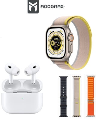 The Smart bundle package 2-in-1, Ultra smart watch 49MM, works with gestures, all sports modes, heart and sleep measurements, supports NFC. And Airbuds pro 2 with noise cancel ANC. - pzsku/ZA61D82600F30BC9CFDD5Z/45/_/1720455415/9067c3c2-3b97-411c-a26b-8827acbfdf28