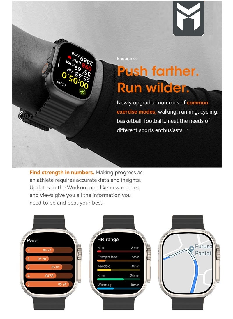 The Smart bundle package 2-in-1, Ultra smart watch 49MM, works with gestures, all sports modes, heart and sleep measurements, supports NFC. And Airbuds pro 2 with noise cancel ANC.