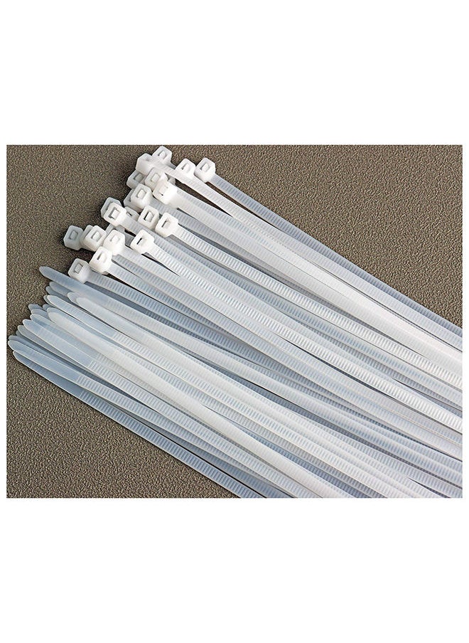 HASANAT ESSENTIALS Nylon Zip Ties 50PCS Plastic Cable Ties Self-Locking Heavy Duty wrap ties Durable Strong Cable Ties (12inch, White) 