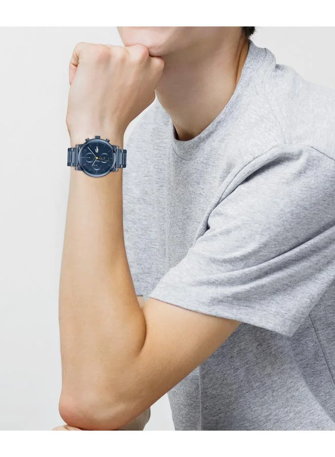 Lacoste  Men's Multifunction Watch, Blue Dial, Blue Stainless Steel Strap for Men | Best Price UAE