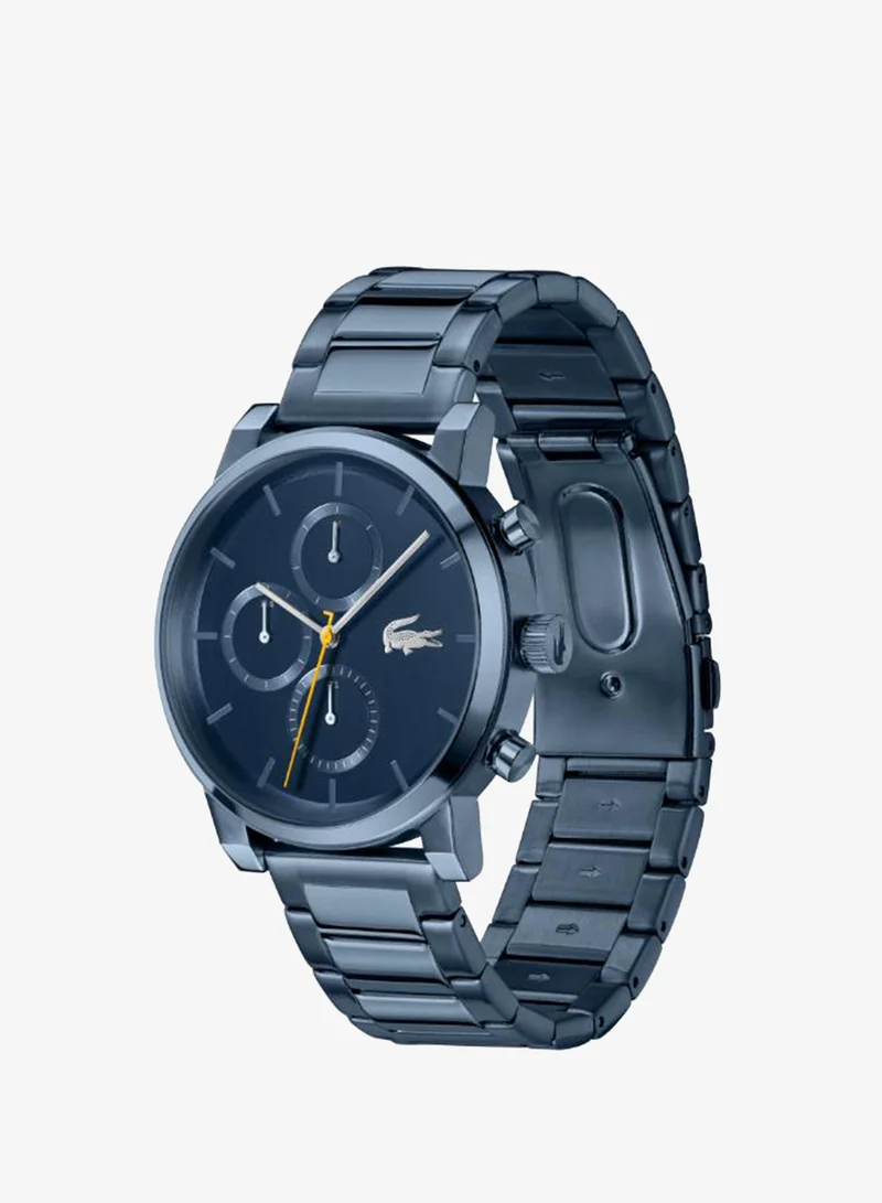 Lacoste  Men's Multifunction Watch, Blue Dial, Blue Stainless Steel Strap for Men | Best Price UAE