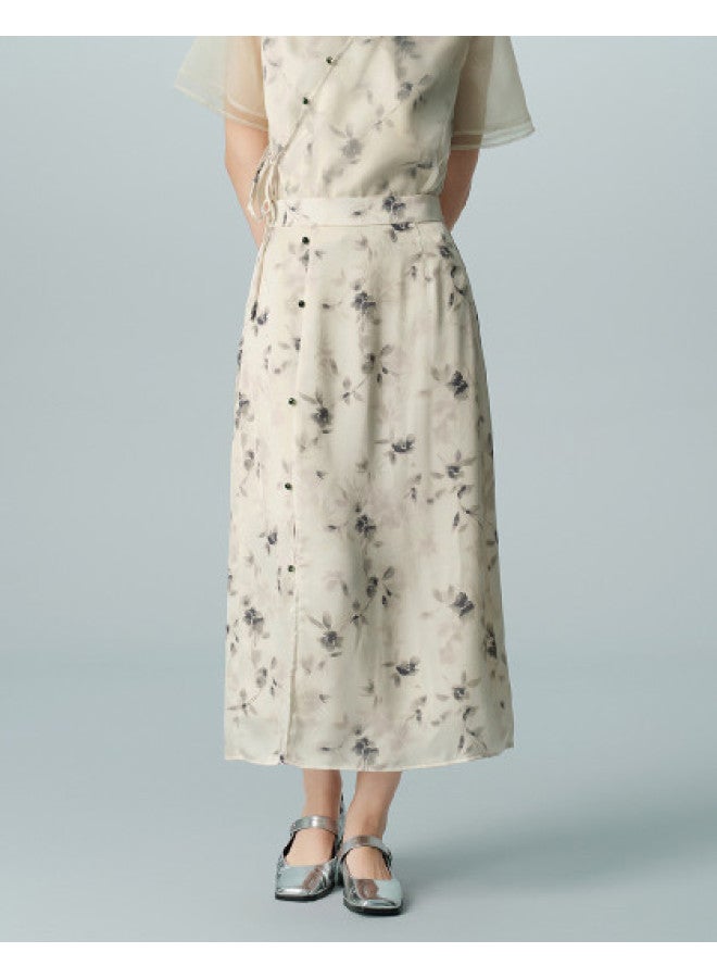 Waxbird Summer Women's Loose Floral Non-stretch Casual Skirt - Image 1